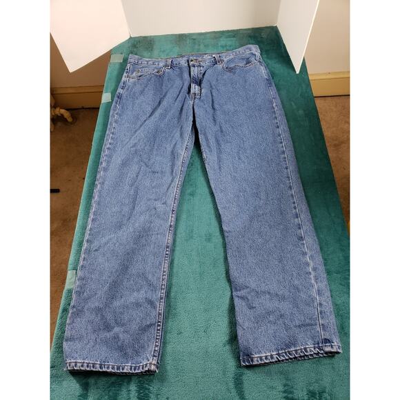 George Jeans Size 40x32 Mens Blue Straight Pants Denim Mid Rise Straight NWT - Picture 1 of 15